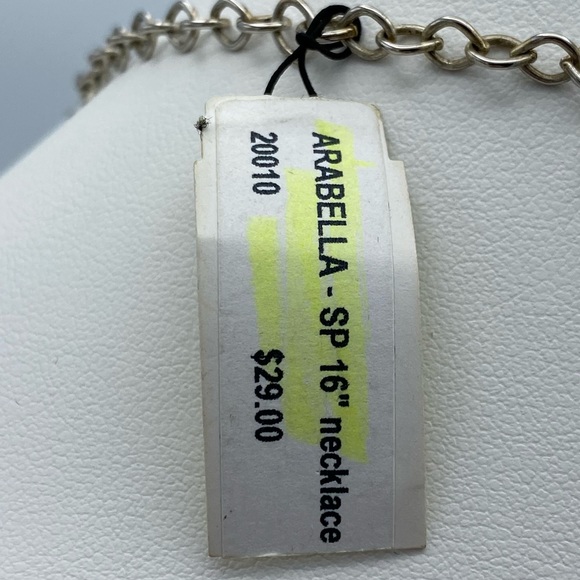 NEW Premier Designs Arabella Silver Plated Beaded Lariat Looking Ornate Necklace - Picture 3 of 15